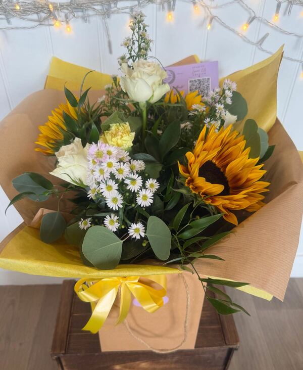 Flowers delivered to customer