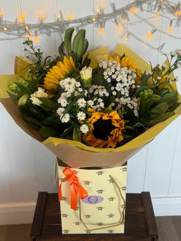 Flowers delivered to customer
