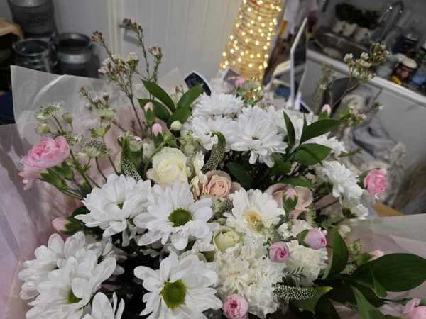Flowers delivered to customer