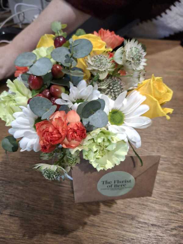 Flowers delivered to customer