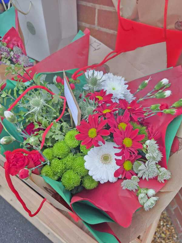 Flowers delivered to customer