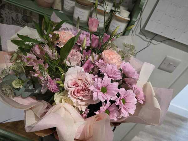 Flowers delivered to customer