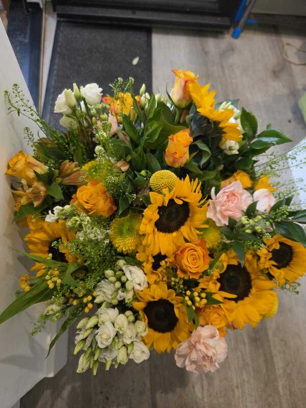 Flowers delivered to customer