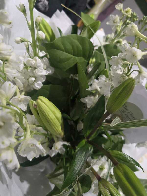 Flowers delivered to customer