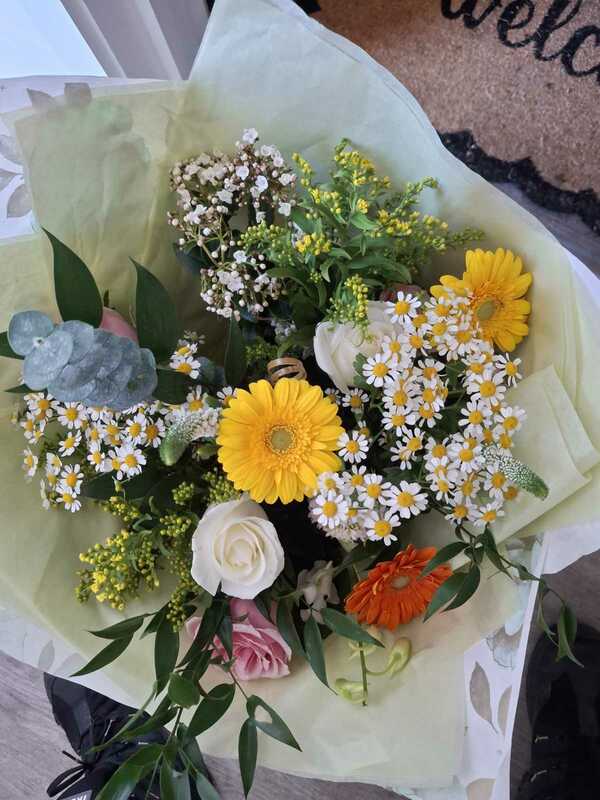 Flowers delivered to customer