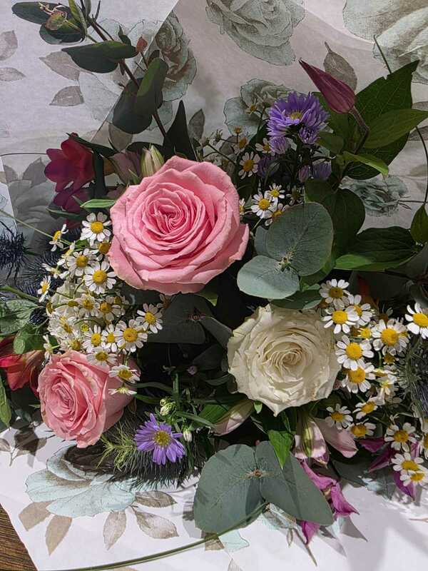 Flowers delivered to customer