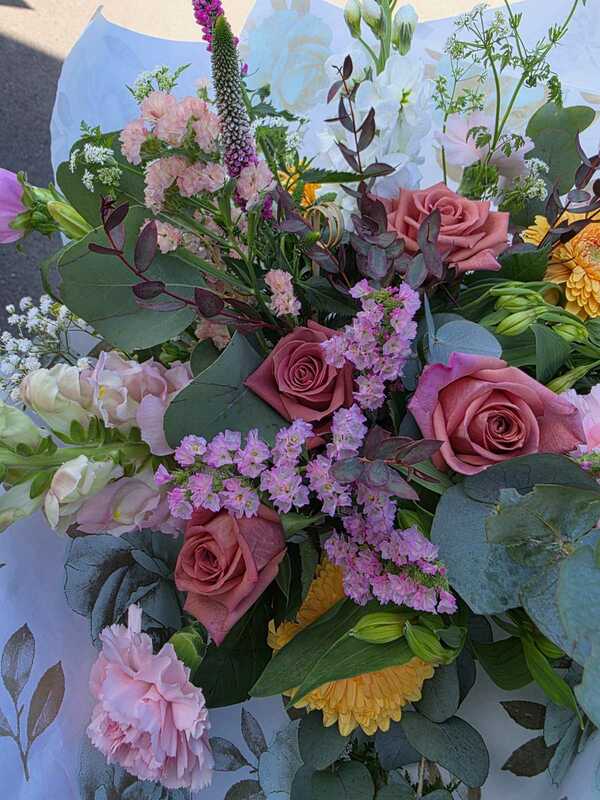 Flowers delivered to customer