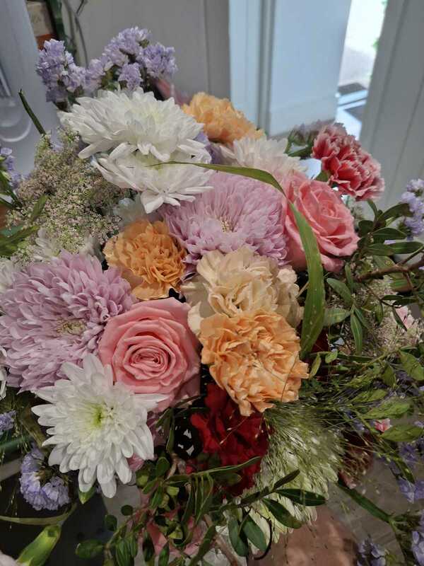 Flowers delivered to customer