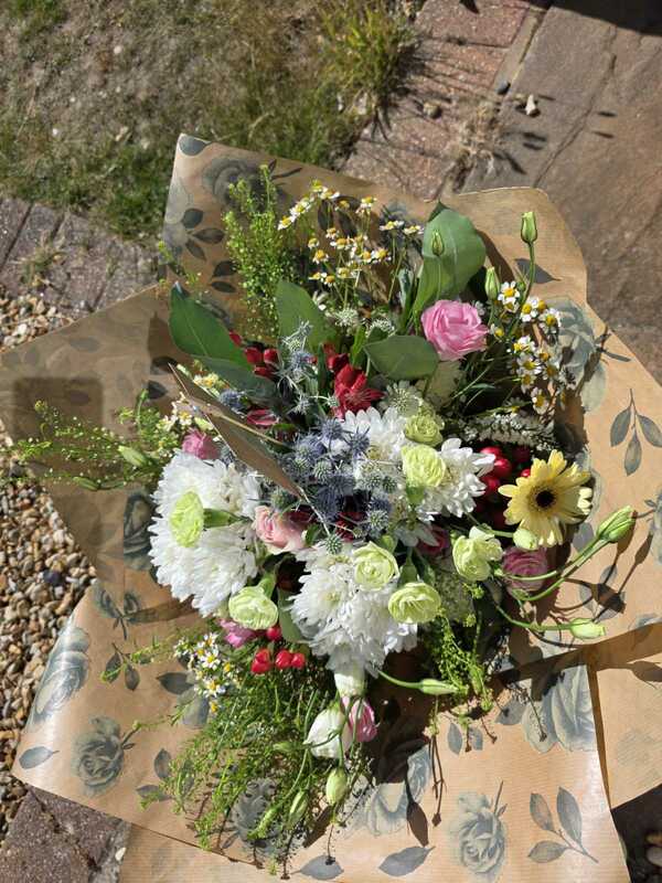 Flowers delivered to customer