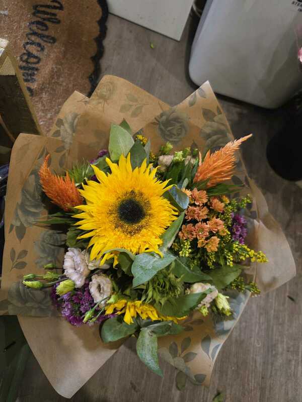 Flowers delivered to customer