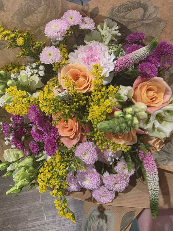 Flowers delivered to customer