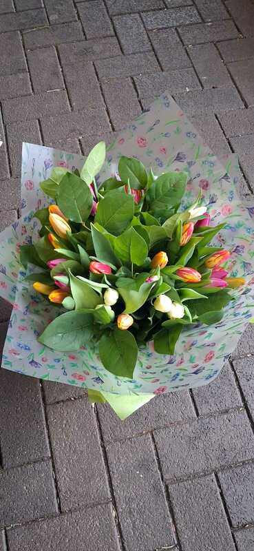 Flowers delivered to customer