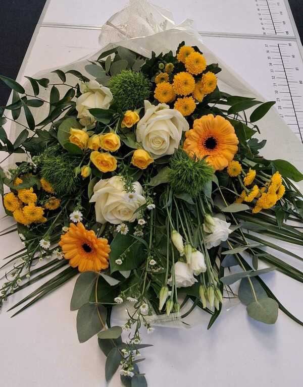 Flowers delivered to customer