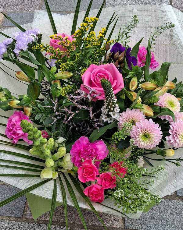 Flowers delivered to customer