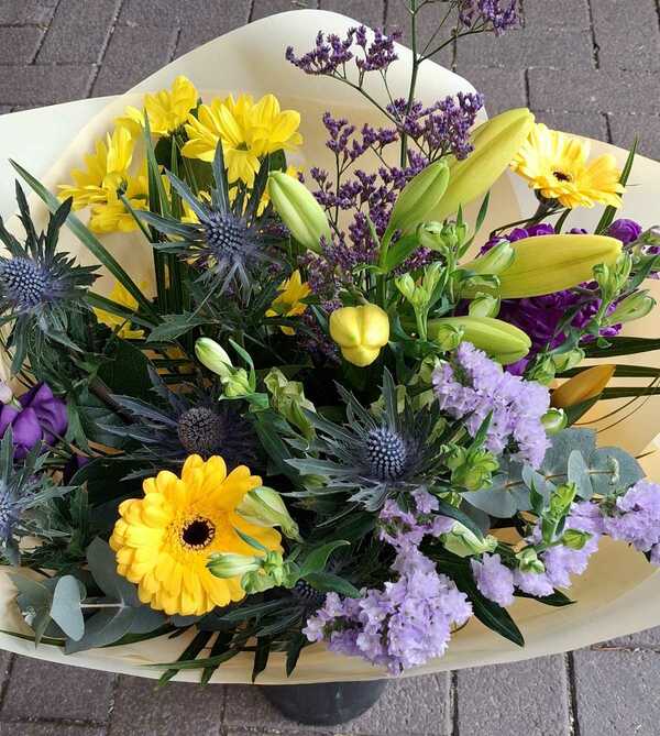 Flowers delivered to customer