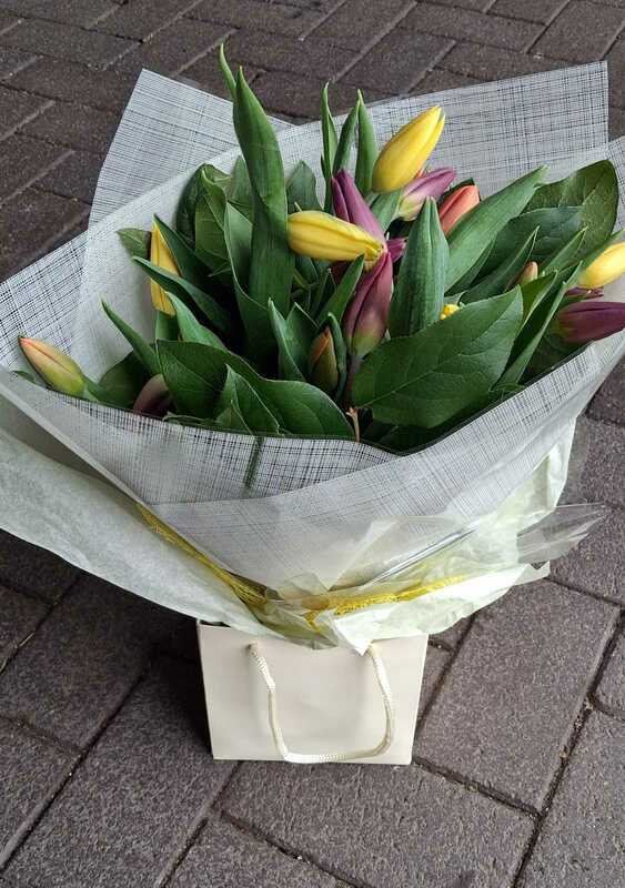 Flowers delivered to customer