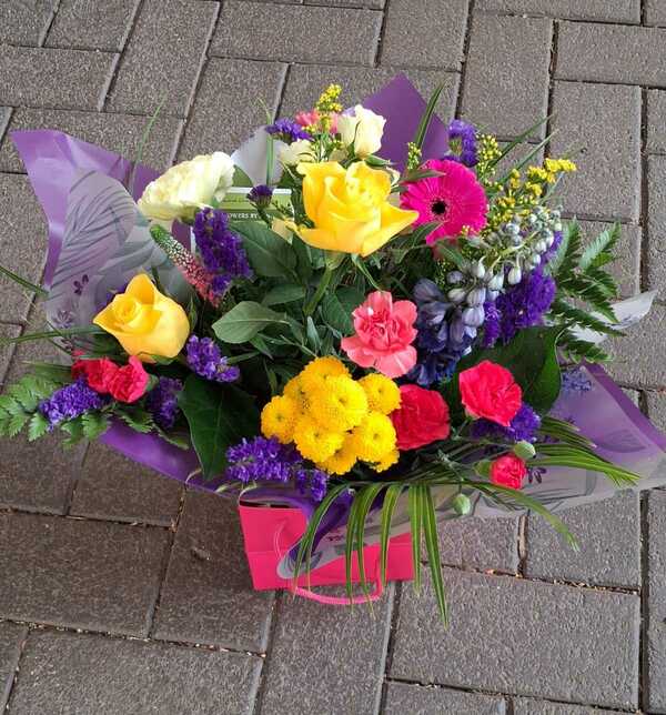 Flowers delivered to customer