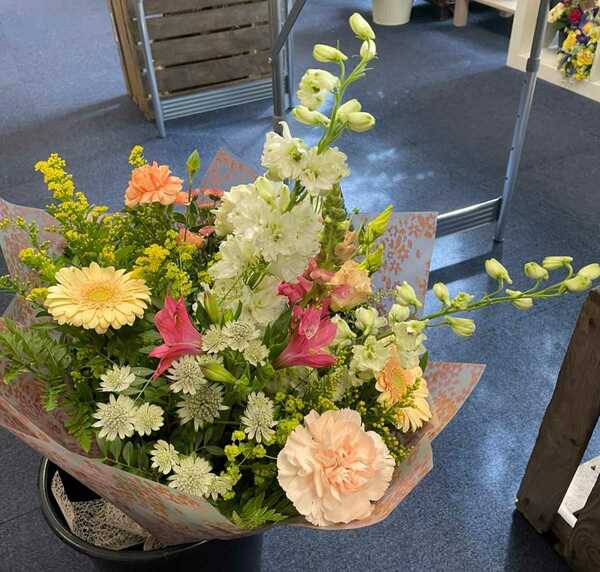 Flowers delivered to customer