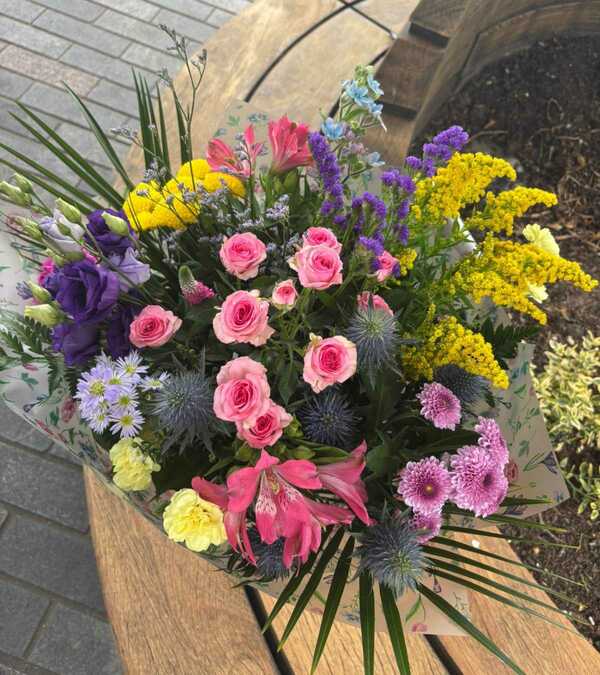 Flowers delivered to customer