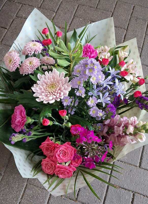 Flowers delivered to customer