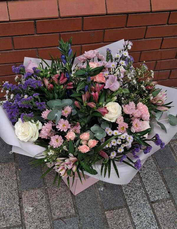 Flowers delivered to customer