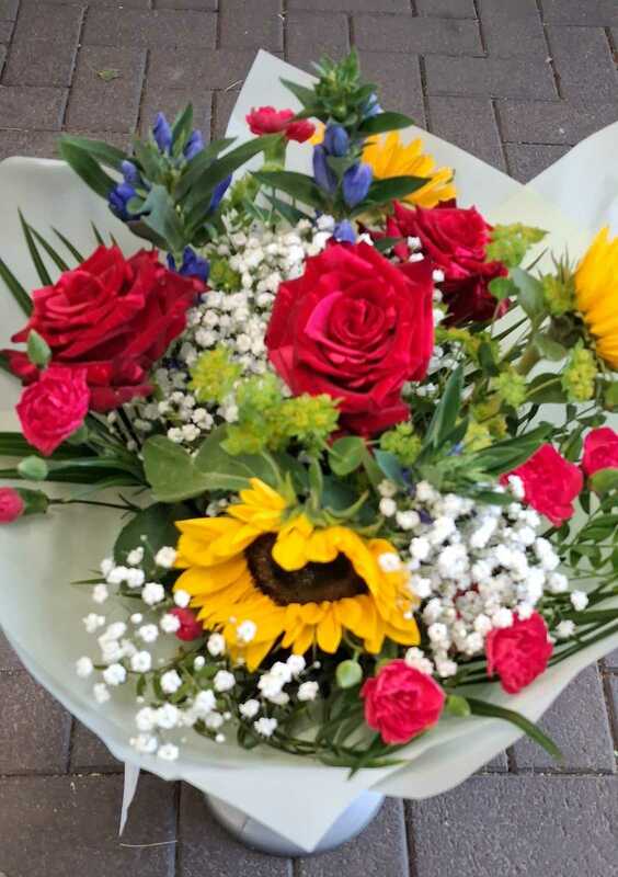 Flowers delivered to customer