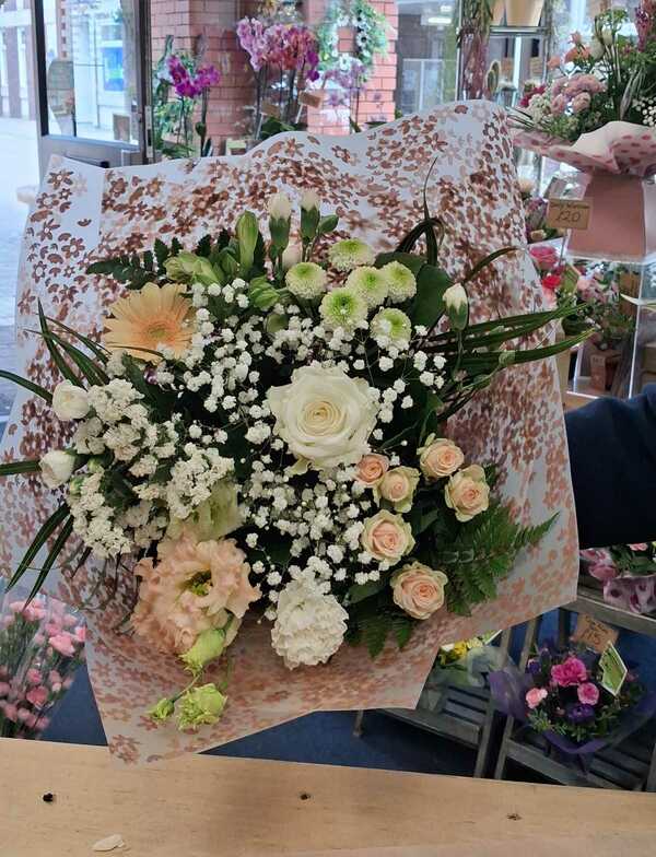 Flowers delivered to customer