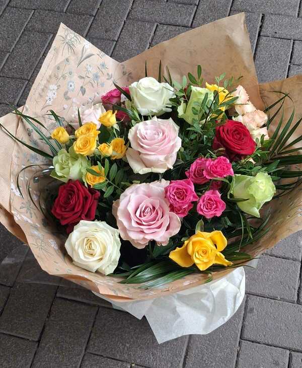 Flowers delivered to customer