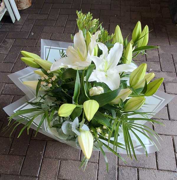 Flowers delivered to customer