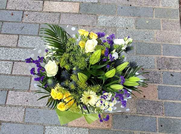 Flowers delivered to customer