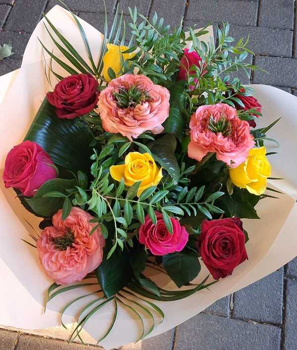 Flowers delivered to customer