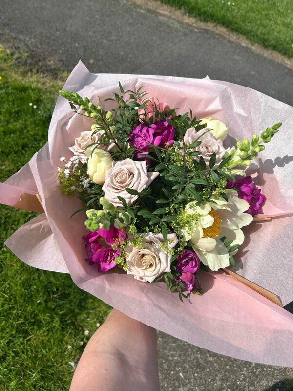 Flowers delivered to customer