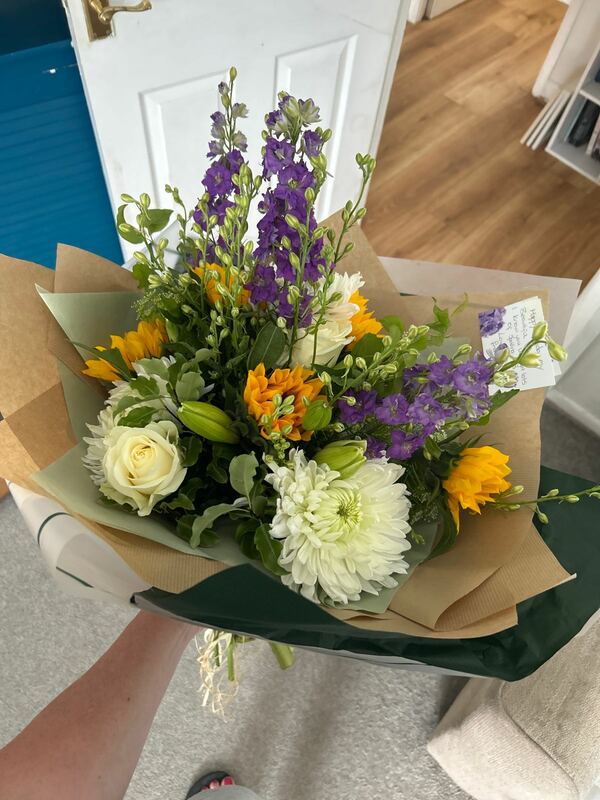 Flowers delivered to customer