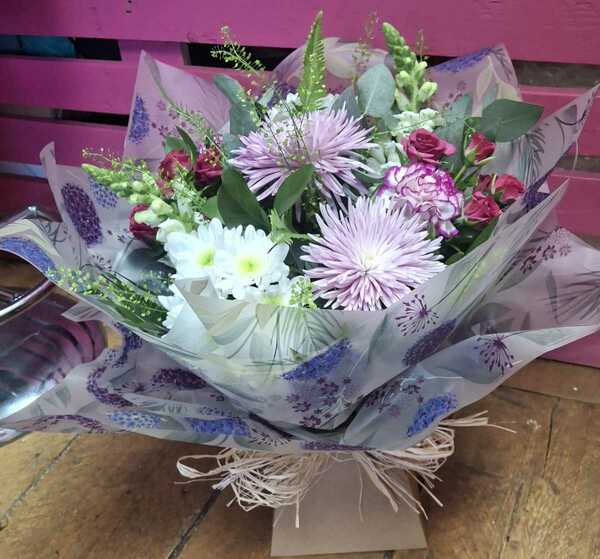 Flowers delivered to customer