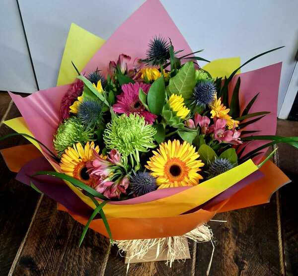 Flowers delivered to customer