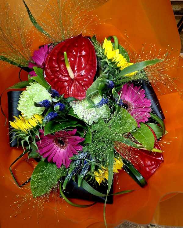 Flowers delivered to customer