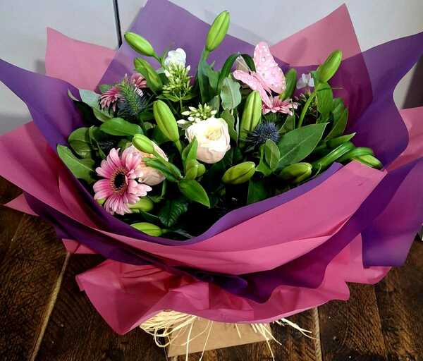 Flowers delivered to customer