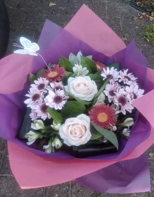 Flowers delivered to customer