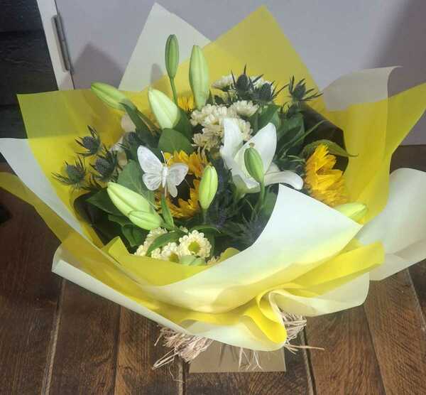 Flowers delivered to customer