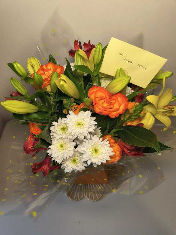 Flowers delivered to customer