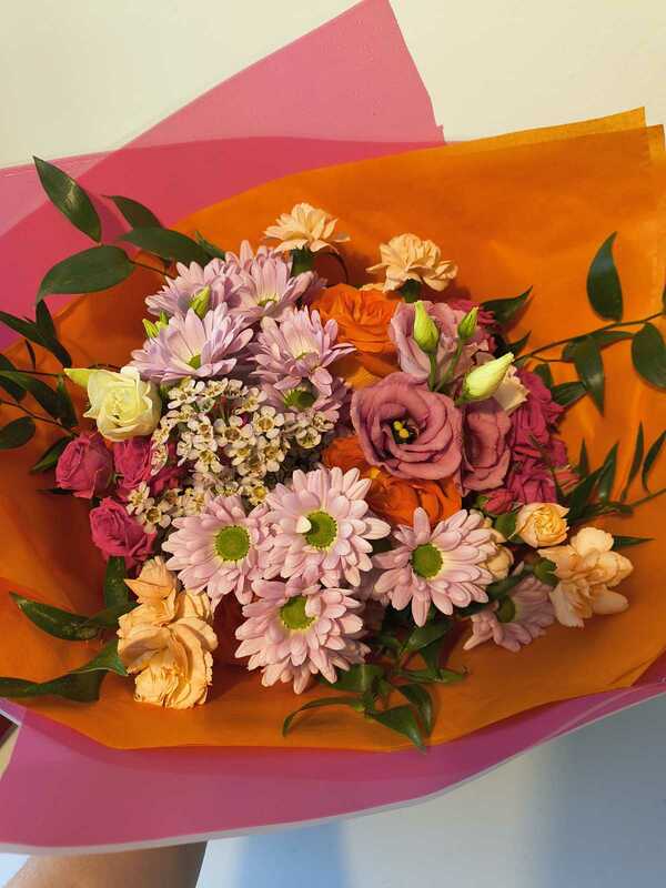 Flowers delivered to customer