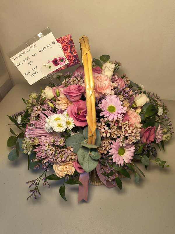 Flowers delivered to customer