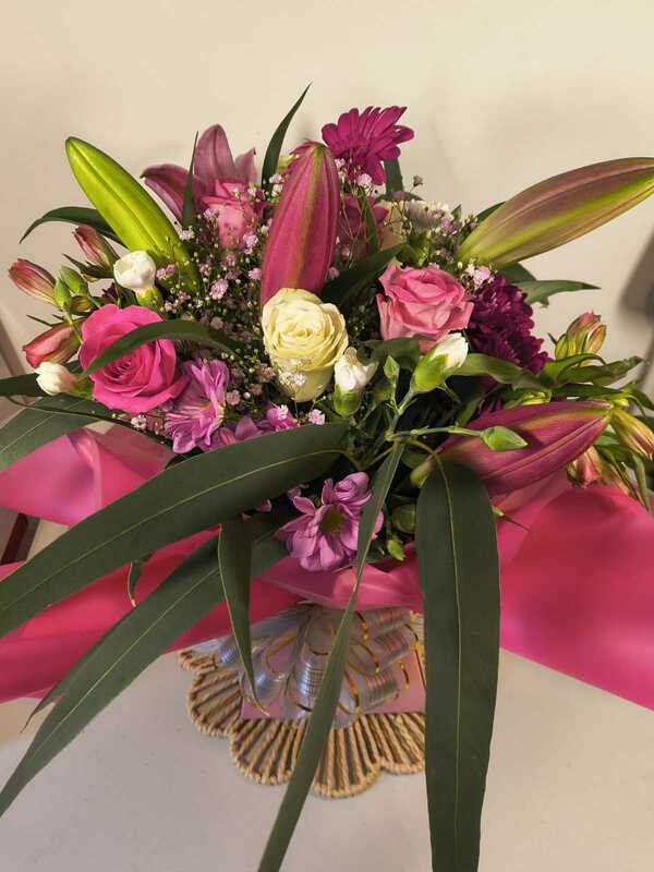 Flowers delivered to customer
