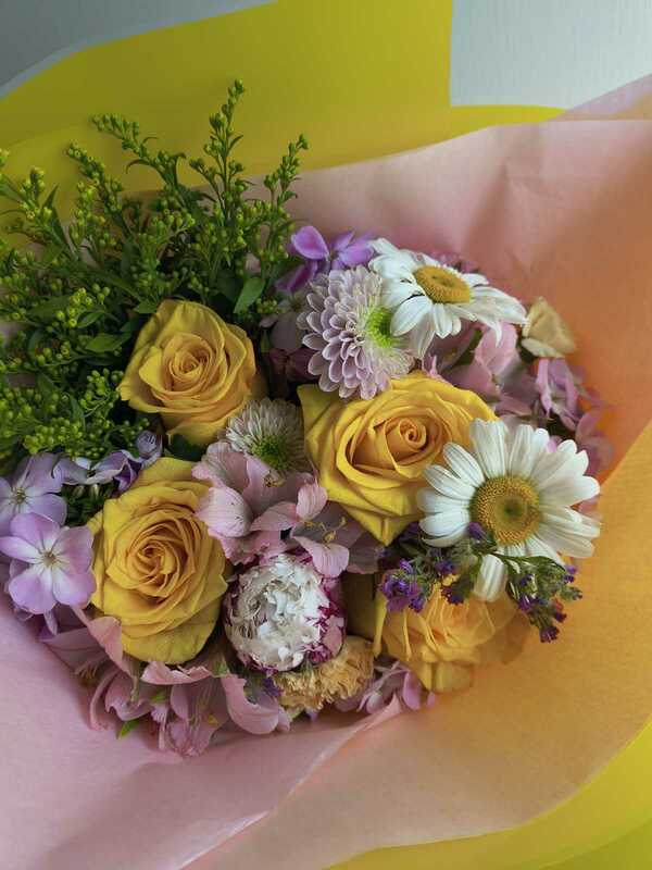 Flowers delivered to customer