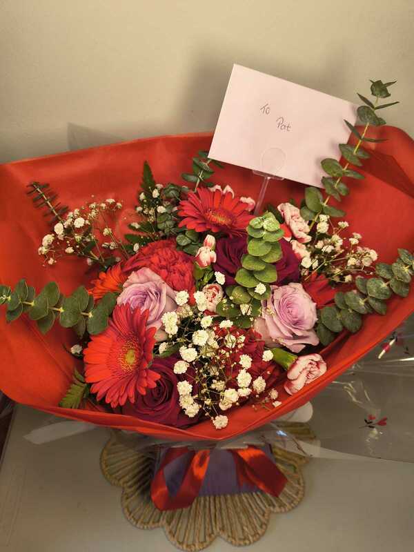 Flowers delivered to customer