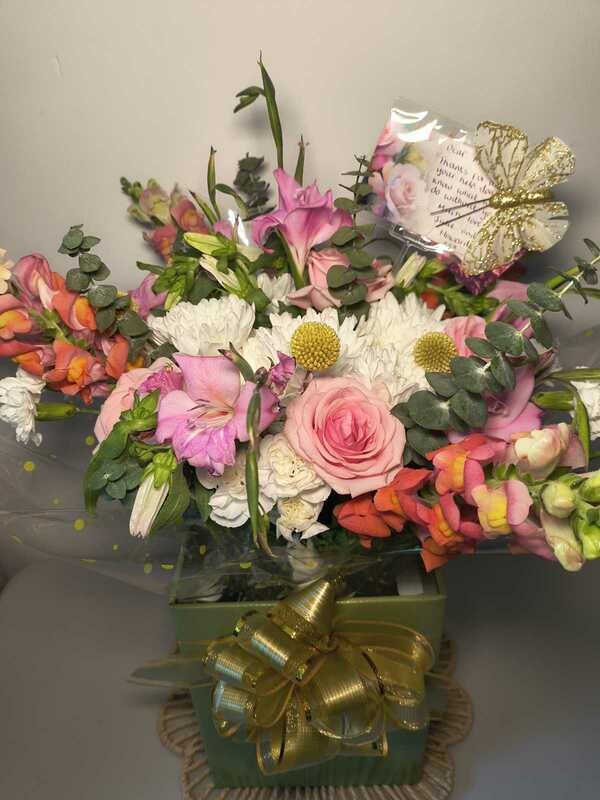 Flowers delivered to customer