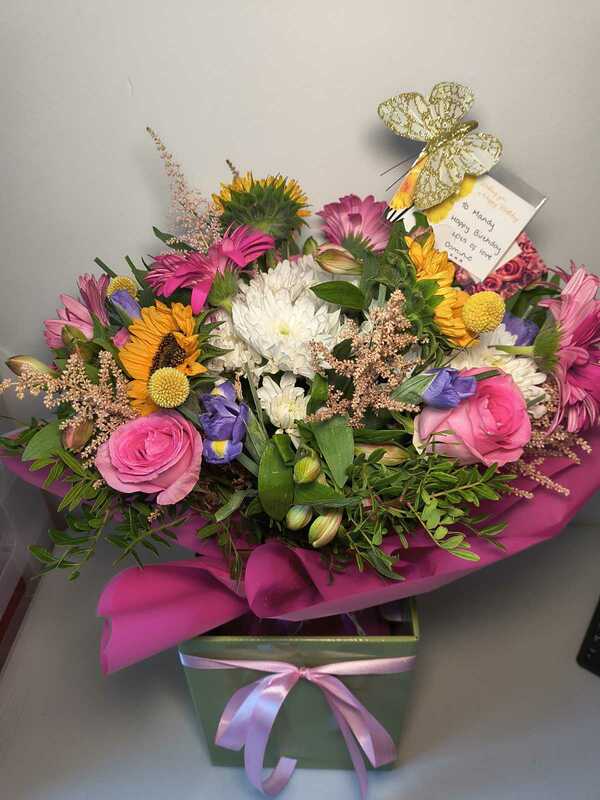 Flowers delivered to customer