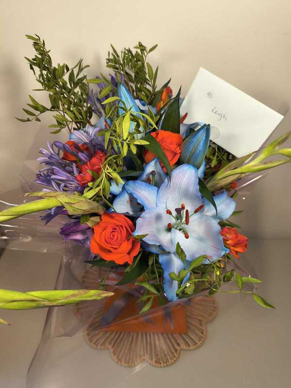 Flowers delivered to customer