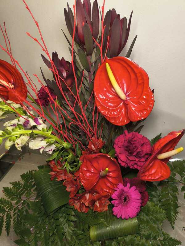 Flowers delivered to customer