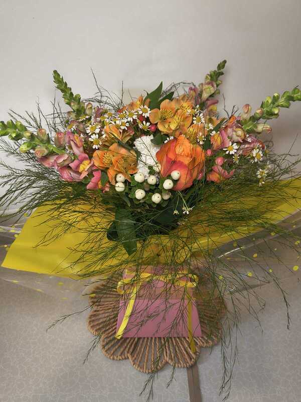 Flowers delivered to customer